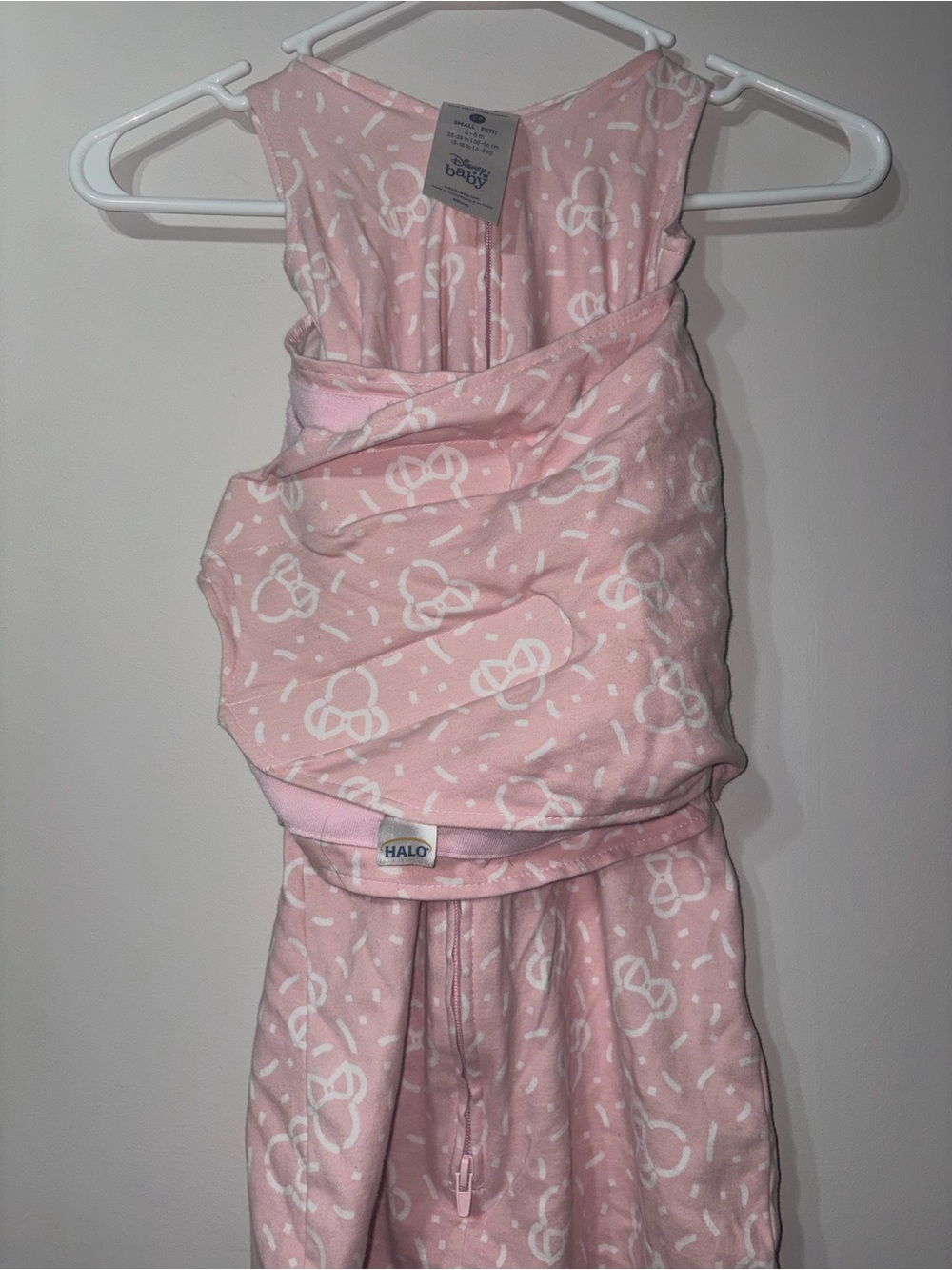 Disney Baby by HALO Minnie Mouse SleepSack Pink Wearable Blanket Size S